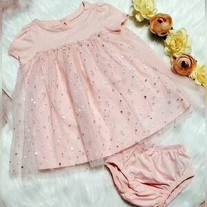 3-6 Month Gap Starry Tulle Dress Set